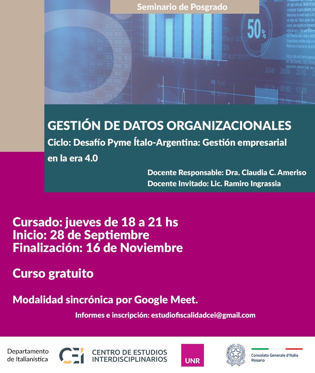 Flyer AMERISO Gestión de datos organizacionales