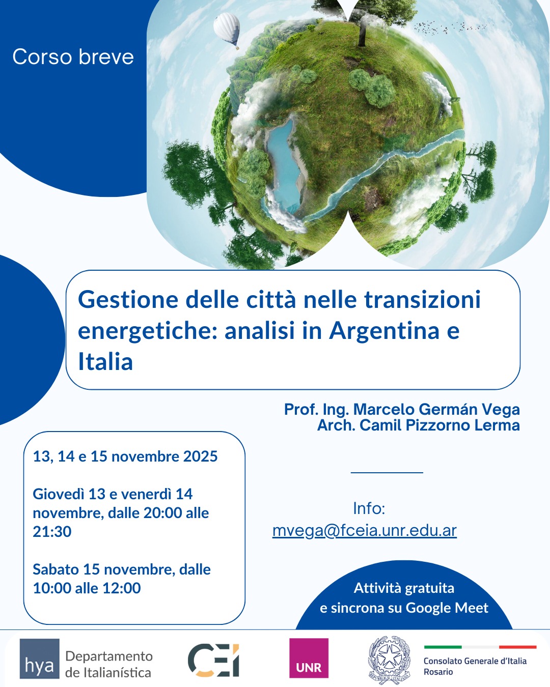 Flyer Gestione delle città nelle transizioni energetiche