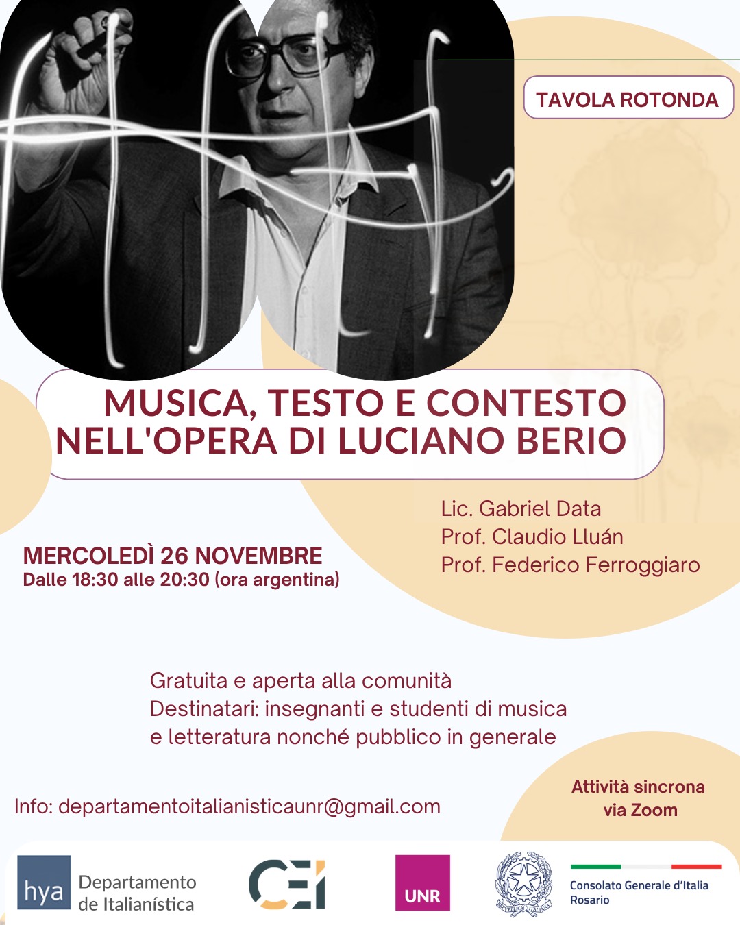Flyer musica, testo e contesto
