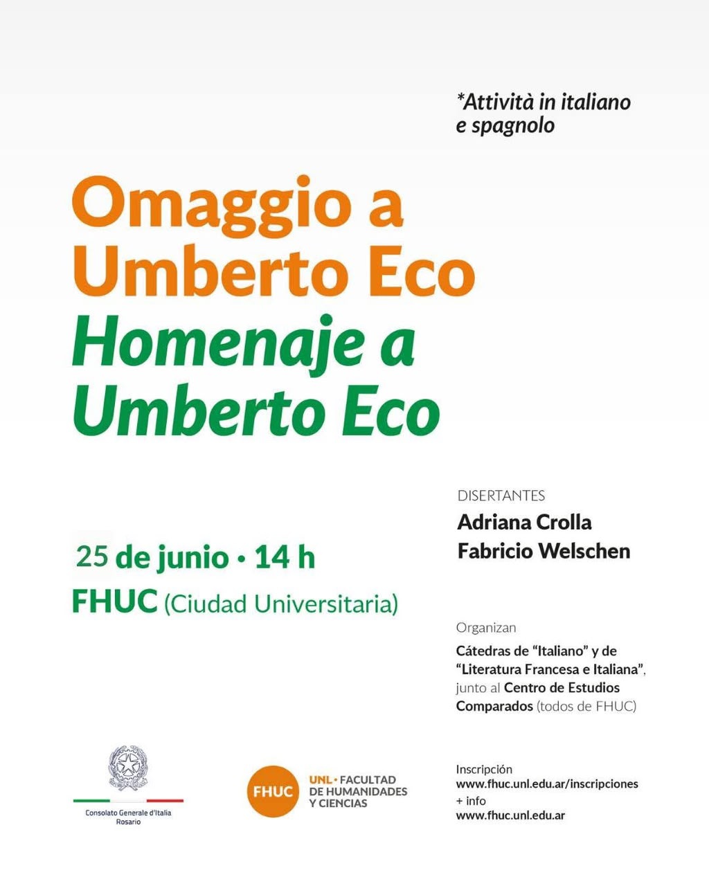 OMAGGIO A UMBERTO ECO