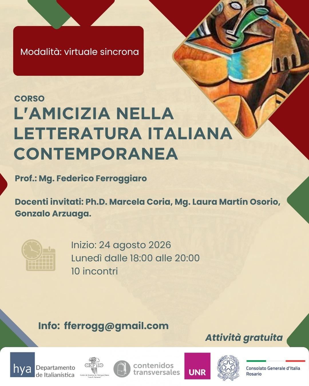 FLYER_L’amicizia nella letteratura italiana contemporanea