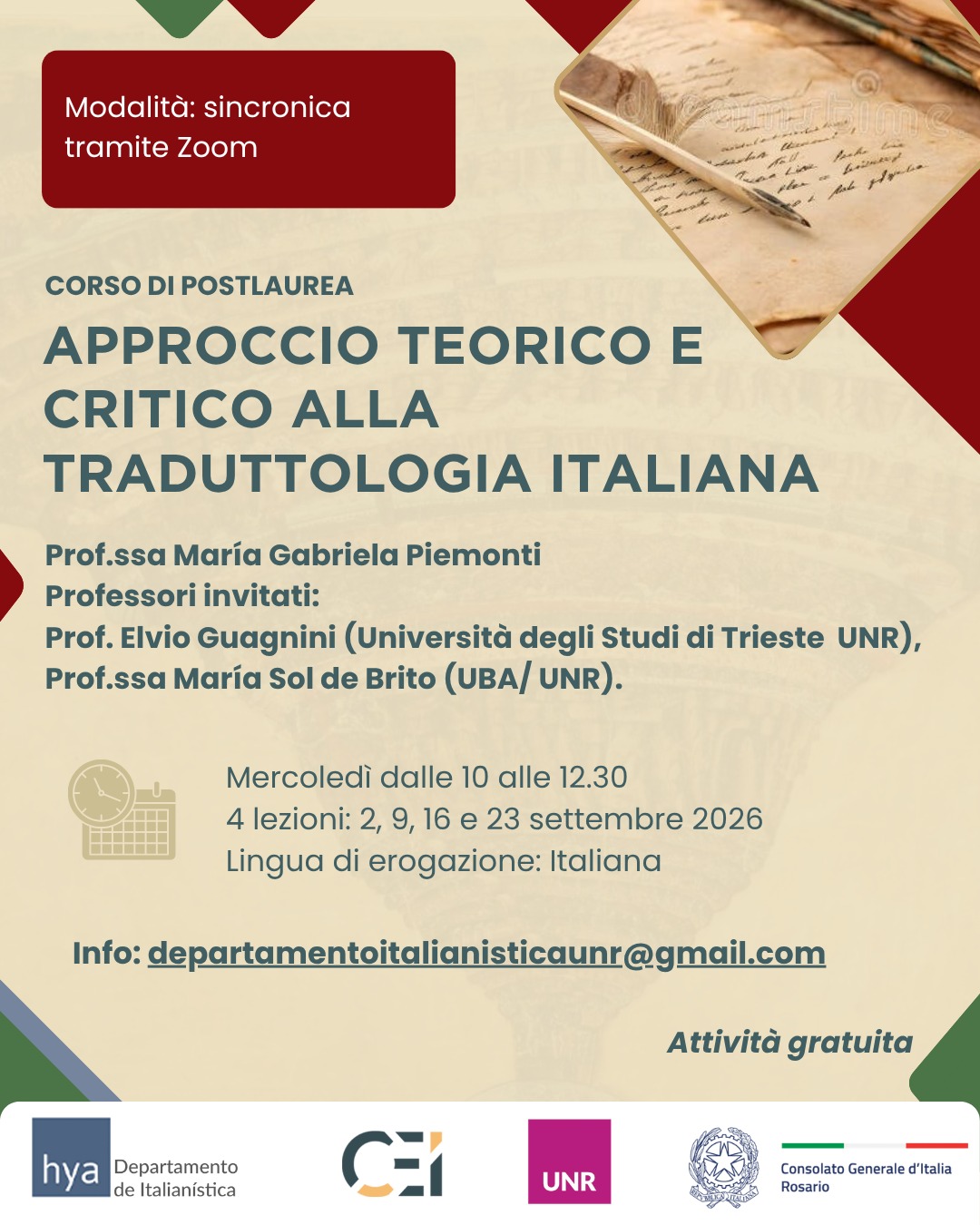 Flyer traduttologia italiana